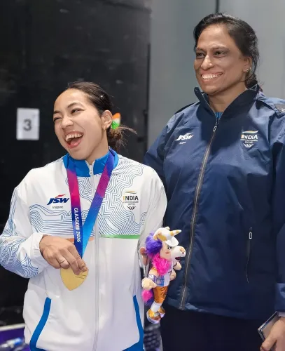 Mirabai Chanu wins historic CWG hat-trick gold, breaks snatch record in Glasgow