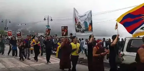 Tibetan youth rally in Gangtok protests China's Ethnic Unity Law