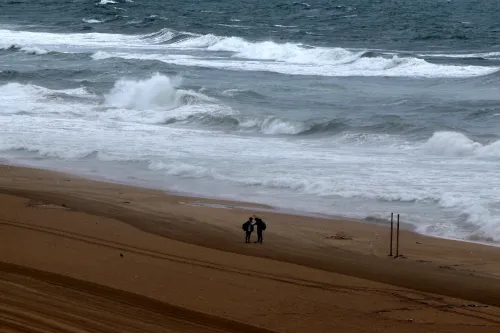 Inspection of Coastal Erosion at Tiruchendur