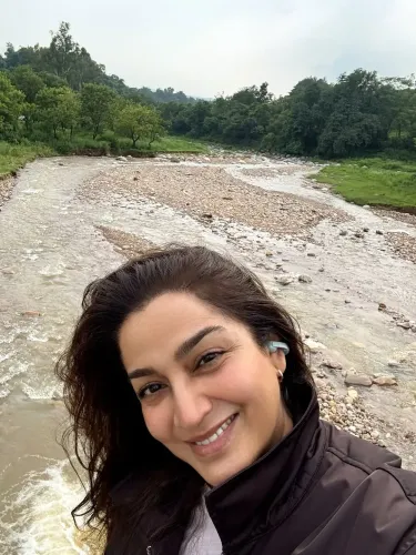 Tisca Chopra finds peace in mountains, celebrates Guru Purnima at Palampur ashram