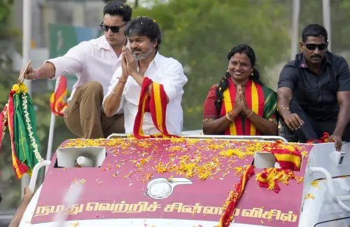 Dharapuram bypoll: CM Vijay's 40-km roadshow kicks off final campaign day