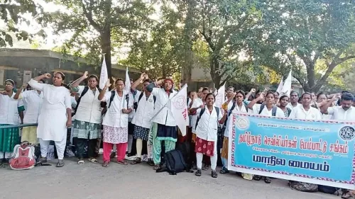Has the TN government initiated the regularization of contract nurses?