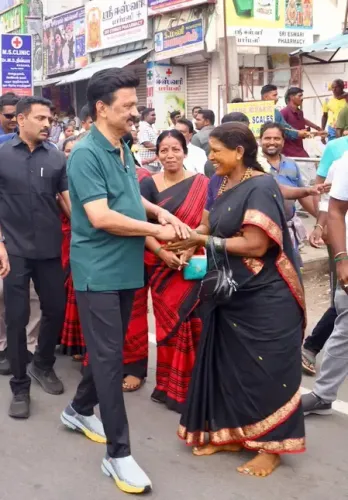 M. K. Stalin Kicks Off Fourth Phase of Election Campaign in Thanjavur
