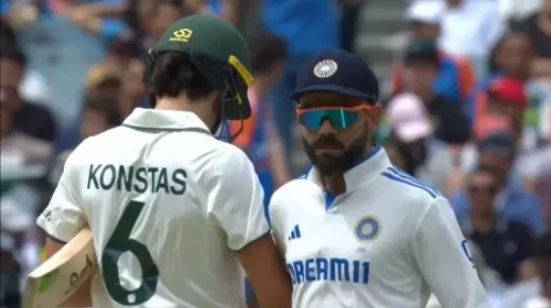 Konstas Shares Heartfelt Conversation with Kohli After Shoulder-Bump Incident