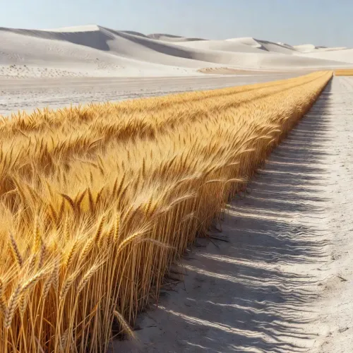 China's Taklamakan Desert wheat trial yields double national average