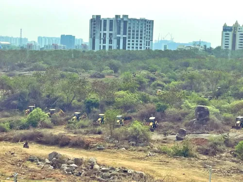 Dispute Over Tree Removal: SC Committee Inspects Hyderabad University Land
