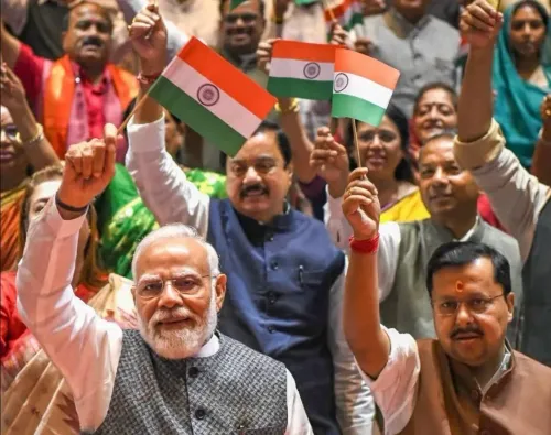 NDA Mangal Milan: Tricolour raised at Parliament ahead of Independence Day