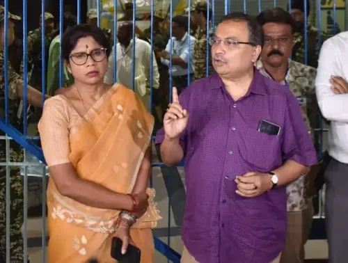 TMC-BJP clash at Kolkata counting centre; Mamata keeps vigil at strong room