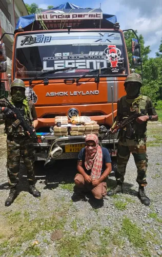 What Major Drug Bust Did Assam Rifles Achieve in Tripura?