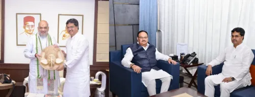 Tripura's CM Engages with HM Shah and JP Nadda on Development Plans