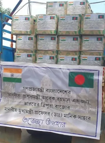 Tripura CM Manik Saha sends 600 'Kew' pineapples to Bangladesh PM Tarique Rahman