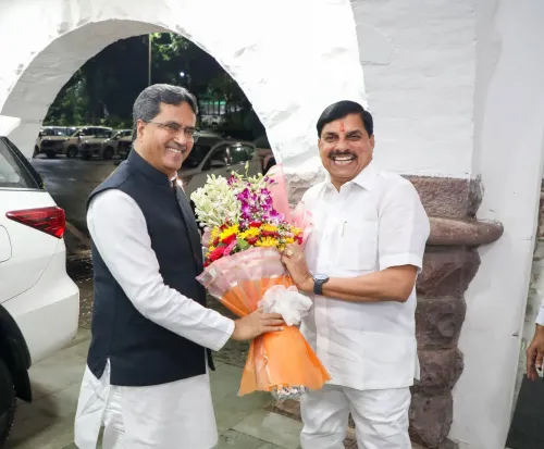 Tripura CM Manik Saha meets MP CM Mohan Yadav in Bhopal