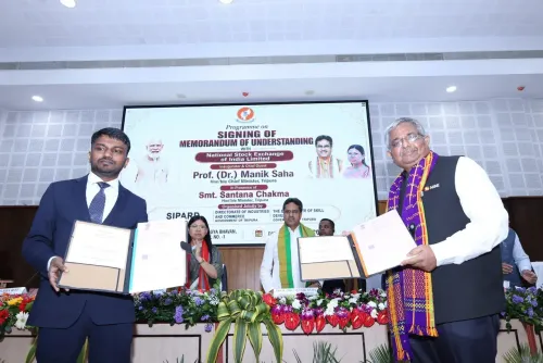 Tripura CM Manik Saha signs NSE MoU to boost capital market access