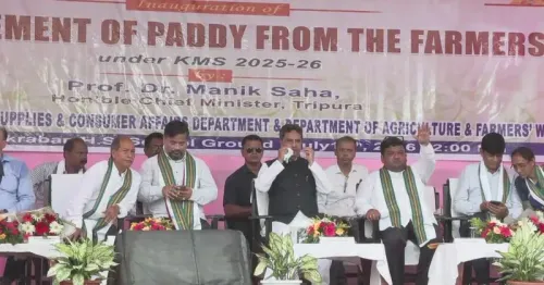 Tripura CMO inaugurates paddy procurement at Kakraban, Udaipur