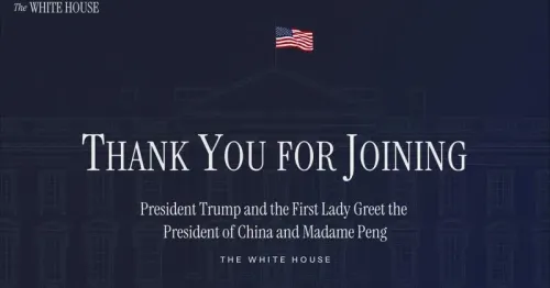 Trump and Melania Welcome China's Xi and Peng in State Greeting