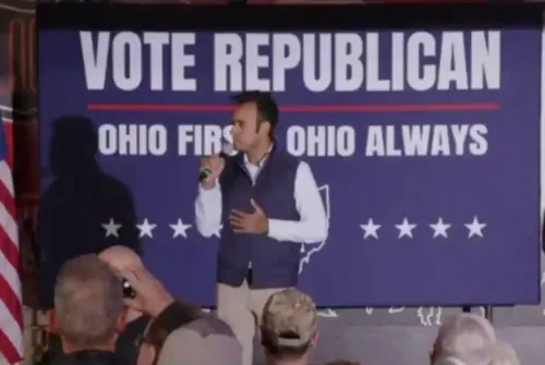 Trump blasts NBC reporter as 'horrible' in Ohio governor's race clash
