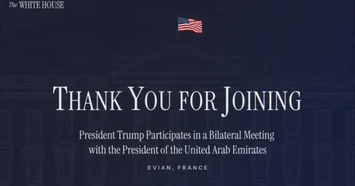 Trump Holds Bilateral Meeting with UAE President MBZ