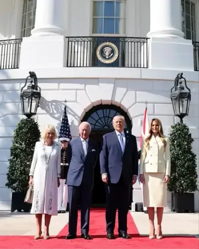 Trump welcomes King Charles III to White House in historic 250th-year visit