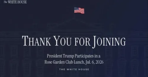 Trump Hosts Rose Garden Club Lunch at White House