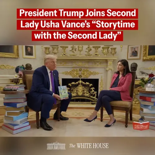 Trump Joins Second Lady Usha Vance for America 250 Storytime