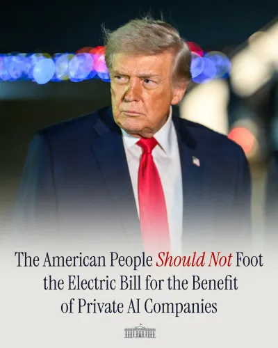 Trump Launches Ratepayer Protection Pledge to Shield Americans from AI Data Center Costs