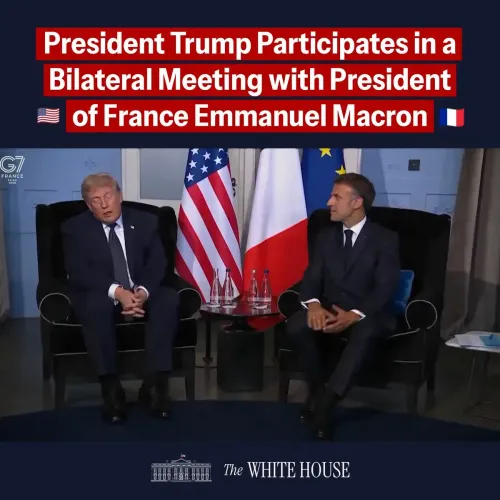 Trump, Macron Discuss Iran Deal and Oil Prices Ahead of G7