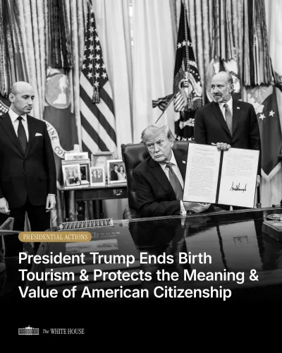 Trump Moves to End Birth Tourism, Calls US Citizenship a 'Priceless Gift'