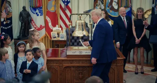 Trump Rings Opening Bell From White House, Launches Trump Accounts