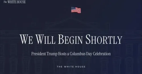 Trump White House Hosts Columbus Day Celebration