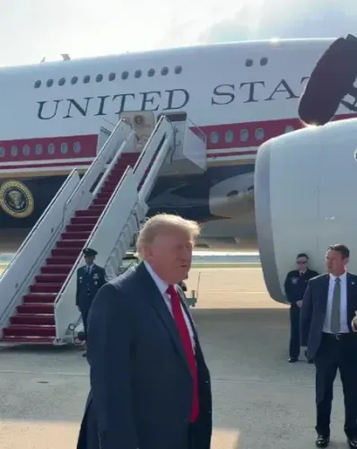 Trump's Air Force One inaugural flight in 37 years marks North Dakota trip