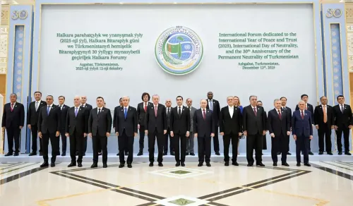 क्या तुर्कमेनिस्तान में 'अंतर्राष्ट्रीय शांति और विश्वास वर्ष मंच' का आयोजन हुआ?