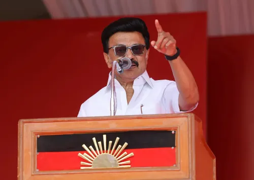 TVK files EC complaint against Stalin over remarks on Dharapuram bypoll candidate Sathyabama