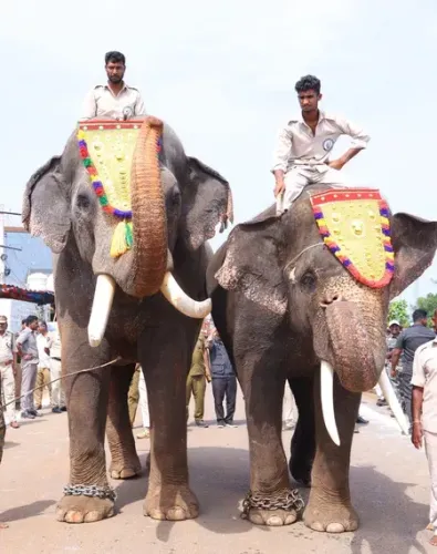 Pawan Kalyan flags off 2 Kumki elephants to curb human-elephant conflict in Parvathipuram