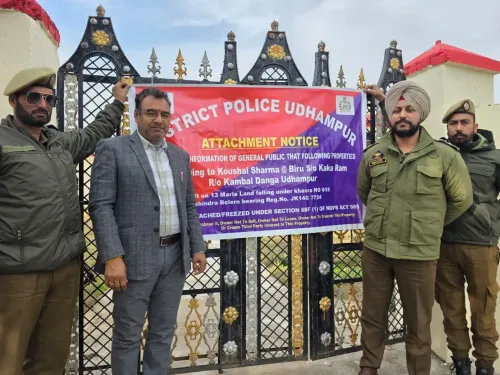 क्या उधमपुर पुलिस ने नशा तस्करों की 2 करोड़ की संपत्ति अटैच की?