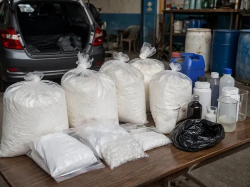 Ujjain Police Uncover Drug Operation, Seize 75 kg Chemical Powder