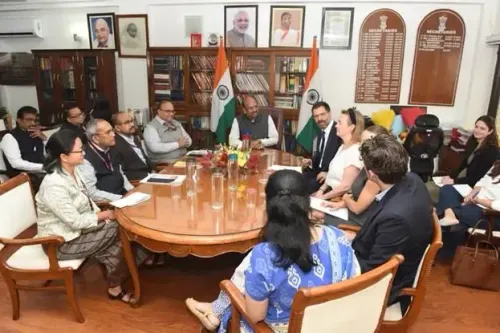 What Did the UK Delegation Discuss Regarding Gender Justice with India's Legislative Secretary?