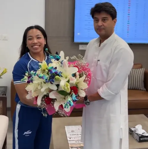 Mirabai Chanu's historic CWG hat-trick: Scindia hails third consecutive gold