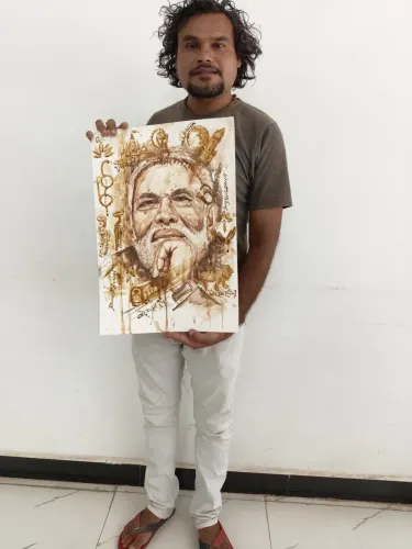 Tea portrait of PM Modi by Neemuch artist marks 12 years of governance