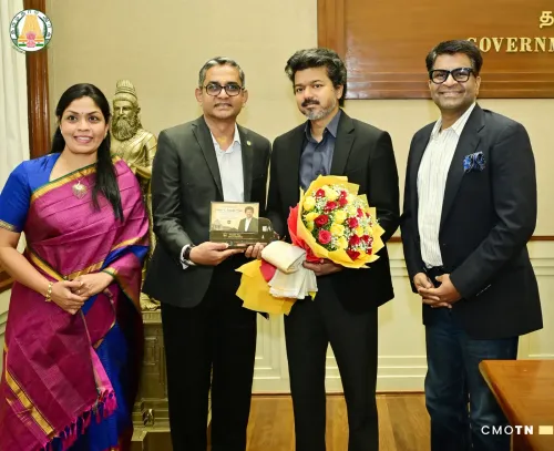 UPS Executives Call on Tamil Nadu CM Vijay at Secretariat