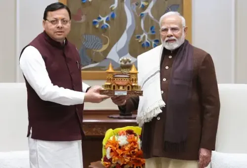 Uttarakhand's CM Pushkar Dhami Engages with PM Modi Ahead of UCC Implementation