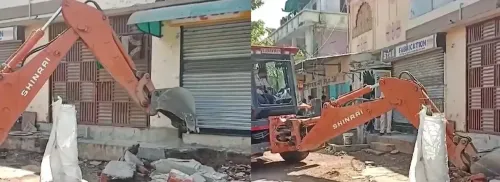 Vadodara Authorities Demolish Illegal Structures Linked to Female Bootlegger