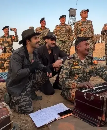 Did Varun Dhawan, Ahan Shetty & Sonu Nigam Jam on 'Ghar Kab Aaoge' with Our Indian Soldiers?