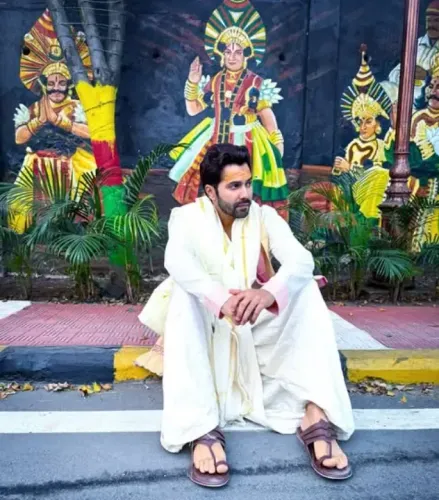 Varun Dhawan Prays at Mahakaleshwar Temple Before 'Baby John' Premiere