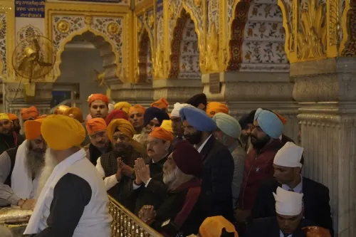 Did JP Nadda Offer Prayers at Gurdwara Sis Ganj Sahib for Veer Bal Diwas?