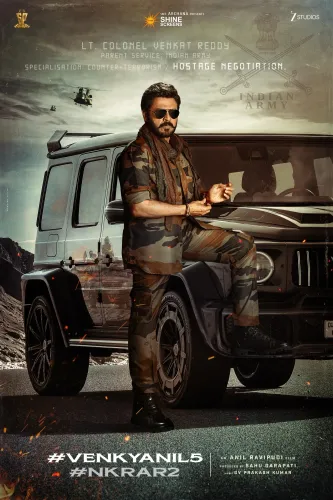 Venkatesh as Lt. Colonel Venkat Reddy: First look from VenkyAnil5 out