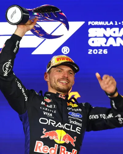 Verstappen wins Singapore GP on 250th start; Antonelli P3, F1 title in sight