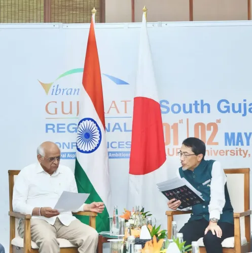वीजीआरसी सूरत: सीएम भूपेंद्र पटेल ने जापानी राजदूत ओनो कोईची से की मुलाकात, सेमीकंडक्टर निवेश पर बनी सहमति
