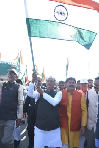 क्या केंद्रीय कृषि मंत्री शिवराज सिंह चौहान विदिशा में पदयात्रा और महिला सम्मान समारोह में शामिल हुए?