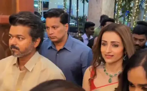 Vijay and Trisha's Joint Appearance at Wedding Reception Sparks Controversy