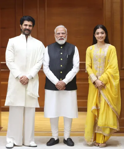 Vijay Deverakonda and Rashmika Mandanna Seek PM Modi's Blessing Ahead of Their Wedding